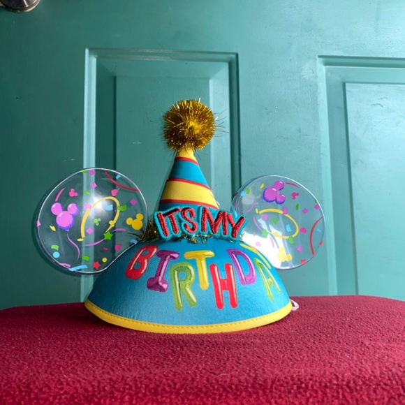 Disney birthday ears infant / toddler size perfect condition - Picture 2 of 13